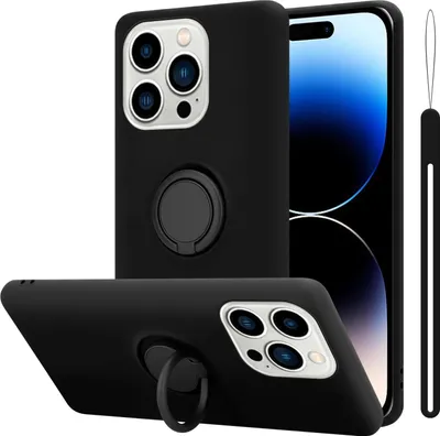 Immagine prodotto di Cadorabo Custodia per Apple iPhone 14 PRO MAX Custodia protettiva in nero Custodia per telefono cellulare Custodia TPU Cover