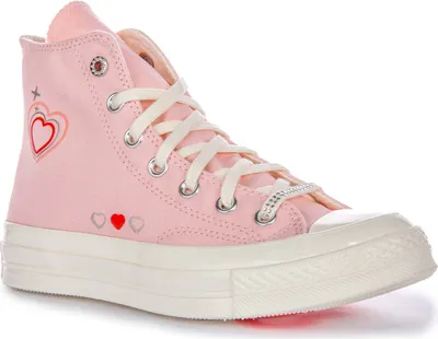 Produktbild von Converse Chuck 70 Y2K Heart Rhinestone Damen Textil Sneaker In Hellrosa – undefined / Hell-Pink