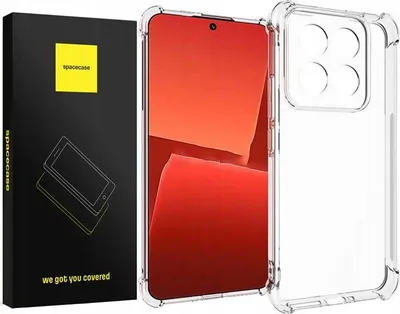 Immagine prodotto di Custodia in silicone SPACECASE Anti-shock per Xiaomi 14 Pro Trasparente