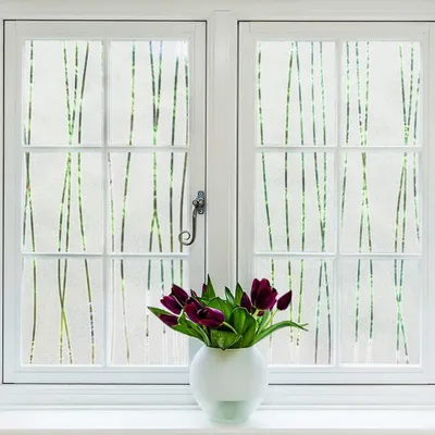 Fensterfolie Sichtschutz matt 90x400 cm UV-Schutz statisch haftend