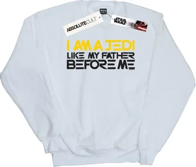Produktbild von Star Wars - "I Am A Jedi" Sweatshirt für Herren BI45940 (XXL) (Weiß)
