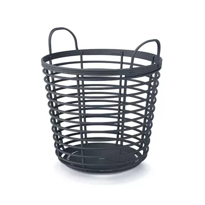 Produktbild von nabbi Kunststoff Universal- Korb mit Griffen IKPIR430 43 cm - Anthrazit