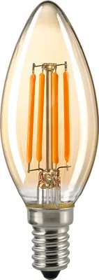 Produktbild von Sigor 6133601 4.5W E14 Clear Filament LED-Kerze, Sockel E14, 4,5 Watt, Warmweiß, 2400 K,  dimmbar