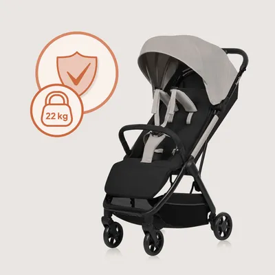 Produktbild von Kinderwagen Julie Air bis 22 kg Schwenkräder 360° Federung Einhand-Faltmechanismus - Beige