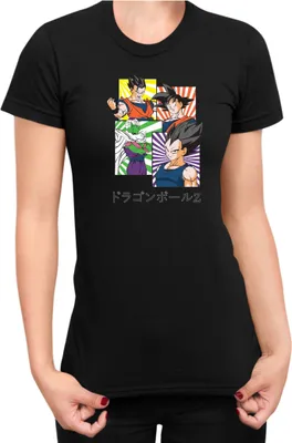 Zdjęcie produktu dla Koszulka Damska Dragon Anime Manga Ball Z Goku 41, Lady M / Czarny