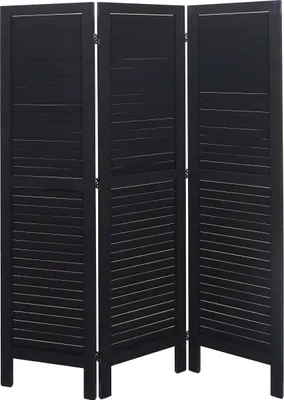 Obrázek produktu pro Paraván HWC-G30, dělicí stěna pro soukromí, ošuntělý vzhled 170x120cm  antracitová barva