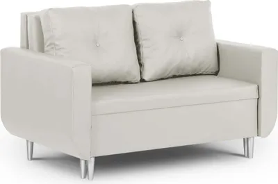 Produktbild von 2-Sitzer-Sofa mit Schlaffunktion ROT - Weiß