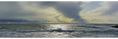 Image de Tableau sur toile Quiberon 30x97 cm, Tableau mural moderne pour décoration intérieure