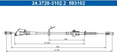 Immagine prodotto di Cavo frizione Hyundai I10 1,1 08-13