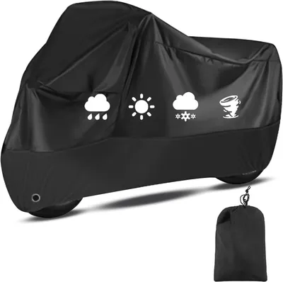 Obrázek produktu pro MODFU zimní motocyklová krytka, voděodolná krytka pro motocykl, venkovní ochrana, Oxford tkanina 190T, 245 x 125 cm