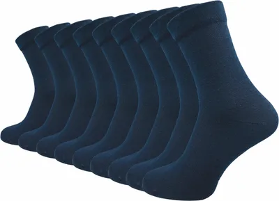 Produktbild von Gawilo  Venensocken ohne Gummi & ohne Naht | Extra weiter Komfortbund | Herren (9 Paar), Blau / 47 - 50