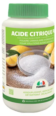 Image de ACIDE CITRIQUE PUR - Détergent naturel anticalcaire, adoucissant et détartrant polyvalent - 1KG