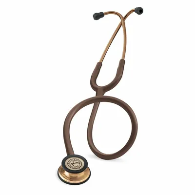 Image de Littmann Classic III 5809, stéthoscope pour médecine interne, brun avec tête en cuivre