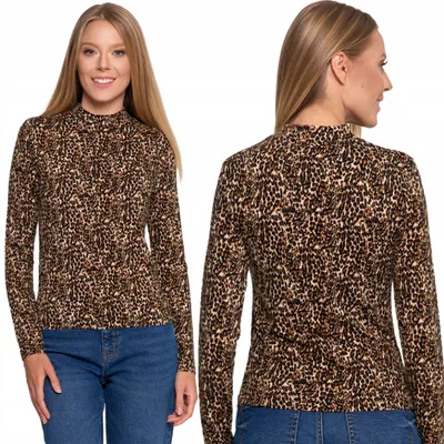 Produktbild von Elegante Damenbluse mit langen Ärmeln und Stehkragen aus Viskose, MORAJ S PATT 1