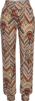Produktbild von LASCANA Jerseyhose braun-bedruckt Größe 38