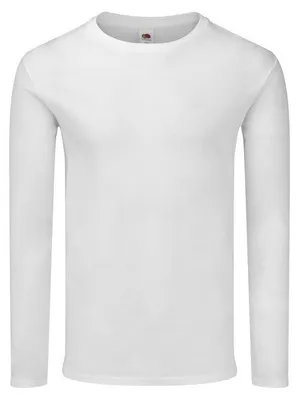Produktbild von Fruit Of The Loom Iconic 150 Classic Langarm-T-Shirt Weiß