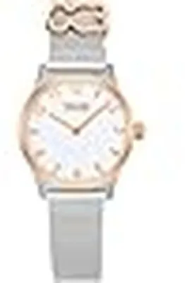 Produktbild von Tous Damen Armbanduhr mit Edelstahlgehäuse und -armband, weißes Zifferblatt