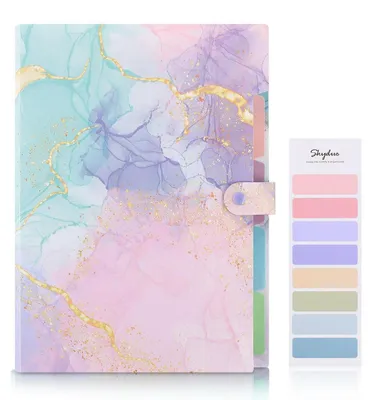 Productafbeelding van Ordner A4 met 5 compartimenten, documentenmap met labels, gemaakt van PP-materiaal, afmetingen 32x24x0.8 cm