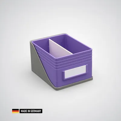 Produktbild von Sortierbox System für IKEA Skadis Lochwand mit Halterung Ablagen Organizer Violett