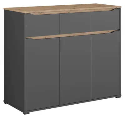 Imagen del producto de Aparador Vicco Ruben Antracita/Roble artesanal 119.8 x 101.9 cm, Model 62888