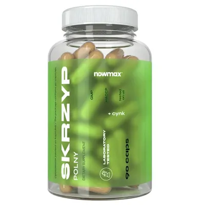 Produktbild von nowmax® Schachtelhalm + Zink 90 Kapseln – 500 mg Schachtelhalm-Extrakt