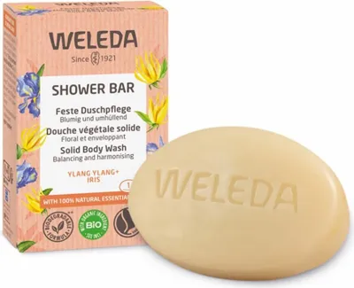 Image de Weleda Ylang Ylang et Iris Gel douche en cube, 75g