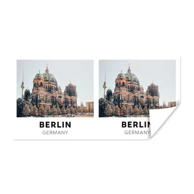 Produktbild von MuchoWow® Poster Berlin - Deutschland - Architektur 40x20 cm - Poster für die Wand - Poster Schlafzimmer