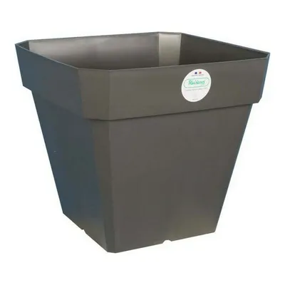 Image de Pot à plantes Riviera 65 L Gris foncé 49 x 49 x 45 cm Gris Carré