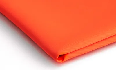Image de Tissu Bawega Memory, tissu infroissable, orange fluo, 50 x 150 cm