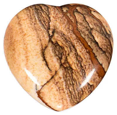 Produktbild von Morella Edelstein Jaspis Herz Glücksbringer Steinherz zum Mitnehmen 3 cm in Samtbeutel