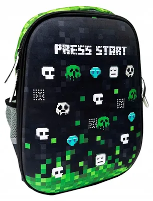 Produktbild von Paso Minecraft Schulrucksack Pixel Jugendlicher Rucksack