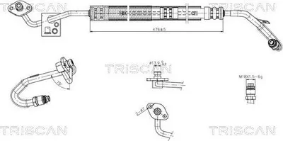 Produktbild von TRISCAN 8516 29061 Servoleitung für VW Touareg (7P5, 7P6) von Hydraulikpumpe nach Lenkgetriebe