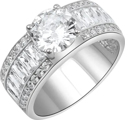 Produktbild von Zeeme Silber Ring 925/- Sterling Silber weiß 054 (17,2) Zirkonia weiß 360272443
