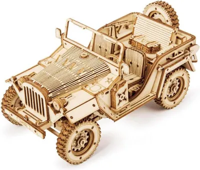 Image de ROKR 3D Puzzle locomotive à vapeur en bois Kit de modélisme