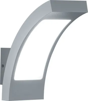 Produktbild von Deutsche LED Wandaußenleuchte IP54 Hellgrau 6W 420lm Warmweiss