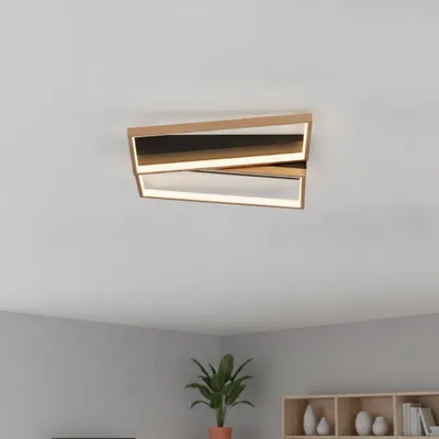 Productafbeelding van Design plafondlamp Elize zwart met goud, AI-gegenereerde afbeelding