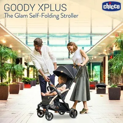 Productafbeelding van Kinderwagen - Buggy Reiswieg - Babyvervoer - Automatisch inklapbaar - 75 kg - Zwart