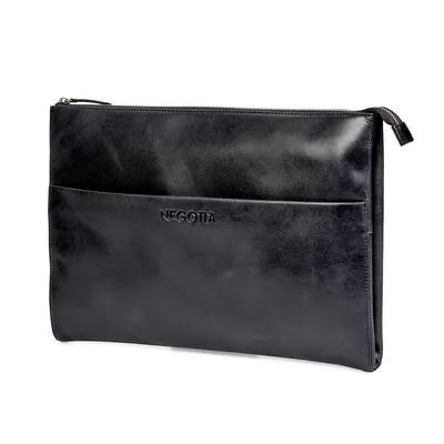 Produktbild von Negotia Alpha Laptop Folio - kožené pouzdro na notebook 15,6" - pouzdro na notebook 15" - pouzdro na notebook 15" - pouzdro na notebook macbook pro 16 - černé