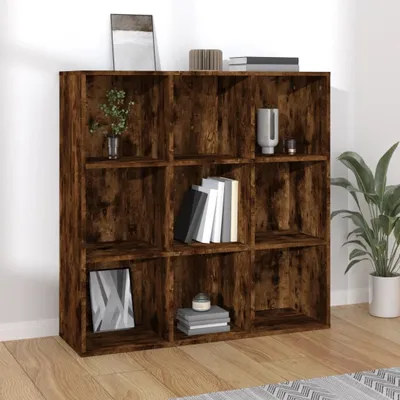 Produktbild von The Living Store Bücherschrank Räuchereiche 98x30x98 cm