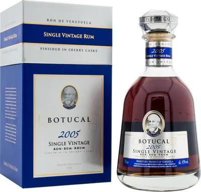 Produktbild von Botucal Single Vintage 2005 Rum Prestige Range finished in Sherry Casks Venezuela | 40 % vol | 0,7 l