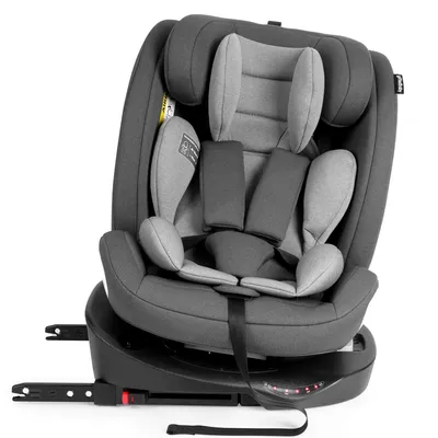 Produktbild von Merax 360° drehbarer i-Size Kindersitz mit ISOFIX und Top Tether, 40–150 cm, 0–36 kg, vorwärts & rückwärts, ECE R129, Grau