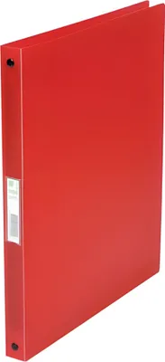 Zdjęcie produktu dla Q-Connect® KF02920 Segregator ringowy przezroczysty - A4, 4 ringi, ring Ø 16 mm, czerwono-przezroczysty