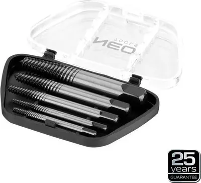 Zdjęcie produktu dla NEO TOOLS Wykrętaki do zerwanych śrub, zestaw 5 szt.