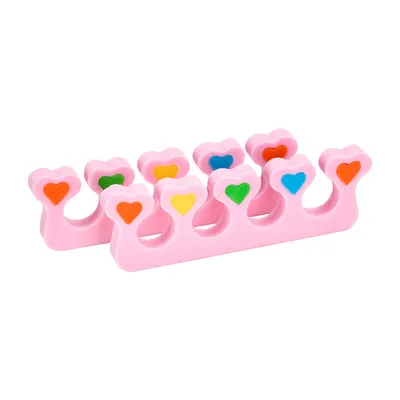 Zdjęcie produktu dla Separatory piankowe do pedicure 2 szt. serduszka