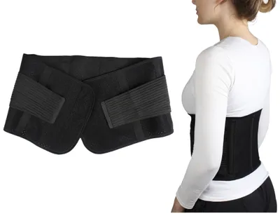 Produktbild von Vital Comfort Vital Comfort Active Rückenbandage mit Klettverschluss Flexitek, Rückenstützgürtel, Universalgröße, schwarz