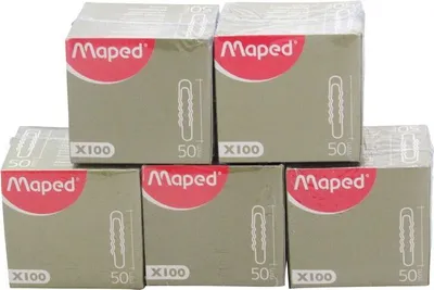 Produktbild von 500 Stück Aktenklammern 50mm glanz verzinkt Briefklammern Büroklammern GEWELLT
