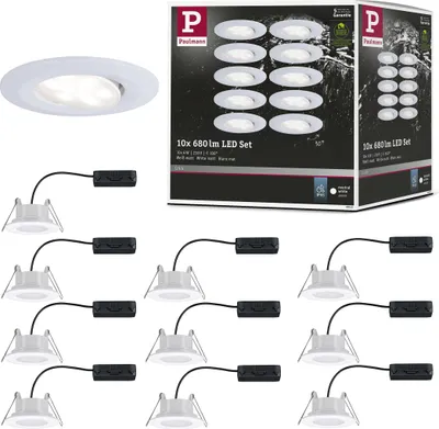 Produktbild von Paulmann LED Einbauleuchte Calla Basisset schwenkbar