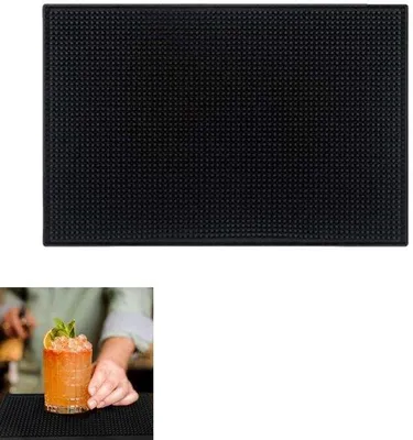 Produktbild von Schutzmatte aus hochwertigem Plastik - schwarz - 30x15x0,8cm