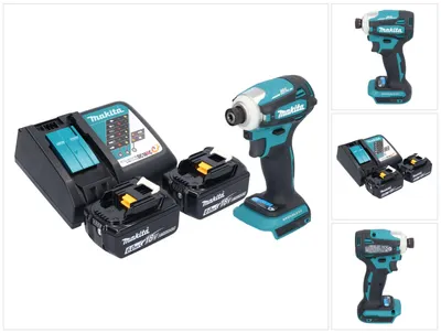 Obrázok produktu pre Makita DTD 172 RG akumulátorový 18 V 180 Nm 1/4" bezkefkový rázový kľúč + 2x 6,0 Ah batéria + nabíjačka
