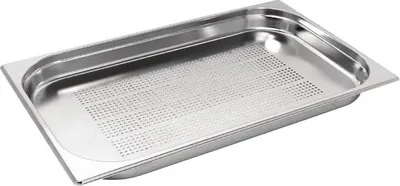 Immagine prodotto di Contenitore Vogue GN, acciaio inox, 4 cm, GN1/1, perforato